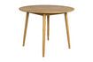 Miniatura 120' Mesa de comedor redonda de madera beige Fabio 1