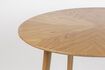 Miniatura 120' Mesa de comedor redonda de madera beige Fabio 3