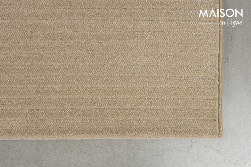 Alfombra 160x230 cm en tejido beige Shore - 3