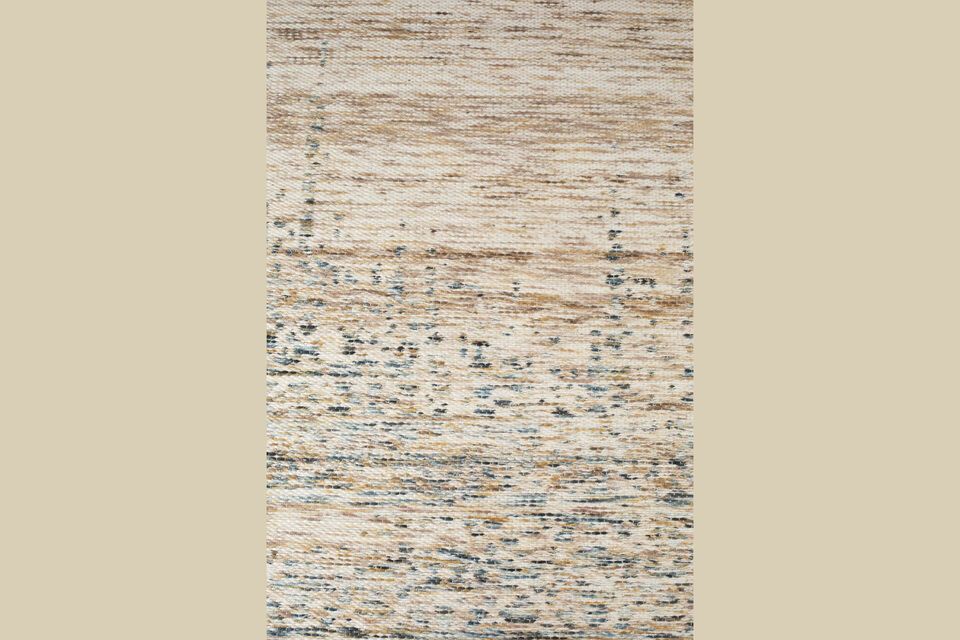 Alfombra 170x240 cm en lana beige Max - 6