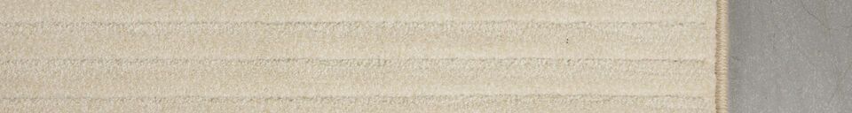 Descriptivo Materiales  Alfombra 200x290 cm en tejido beige Shore