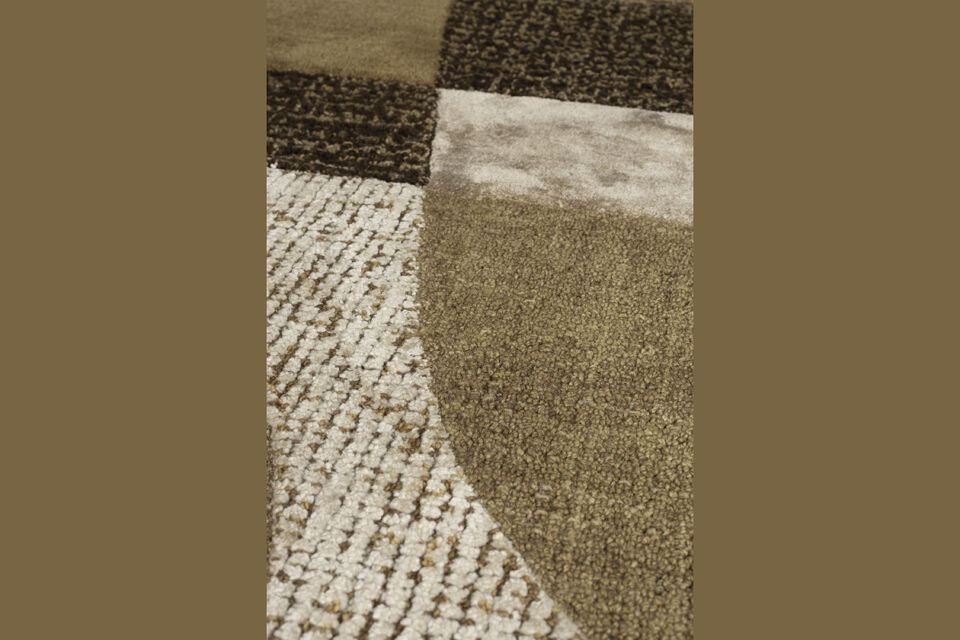 Alfombra de lana marrón 200x300 cm Silvan - 3