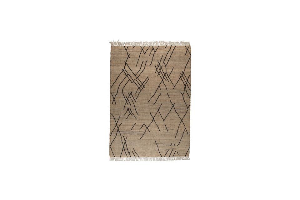 Alfombra de yute beige 170x240 cm Ishank DutchBone