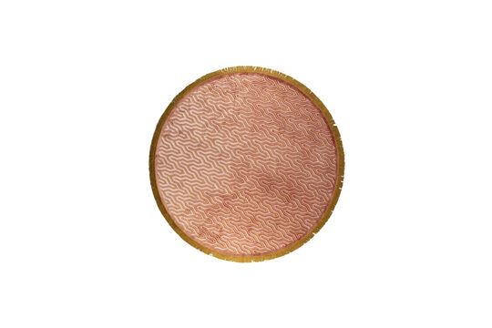 Alfombra redonda de 200 cm en tejido rosa SoSoft