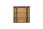 Miniatura Armario de pared Azaria de madera oscura Clipped