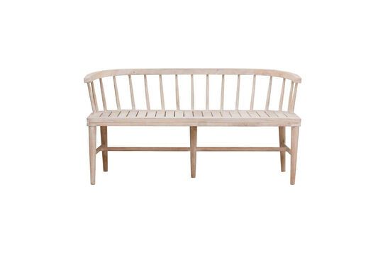 Asiento banco de madera clara Rivershore Clipped