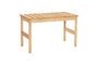 Miniatura Banco de madera de roble claro Row Clipped