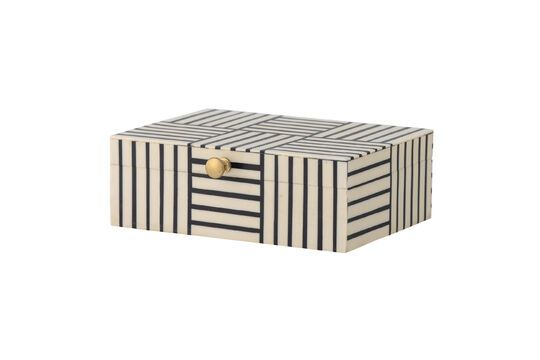 Caja de resina negra Neoma con tapa Clipped