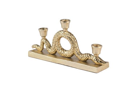 Candelabro de aluminio dorado Snakes M Clipped