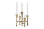 Miniatura Candelabro de aluminio dorado Tristy Clipped