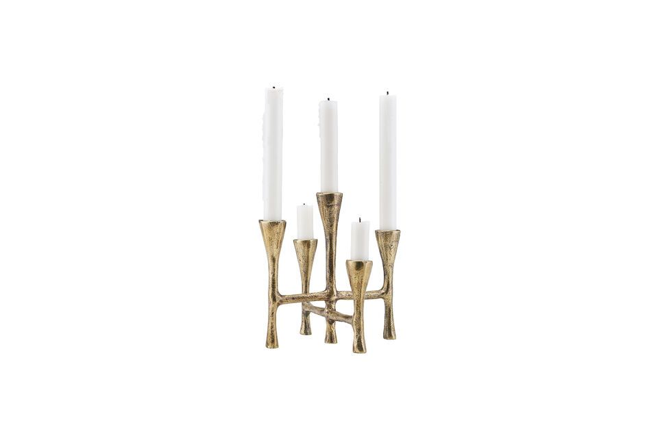 Candelabro de aluminio dorado Tristy House Doctor