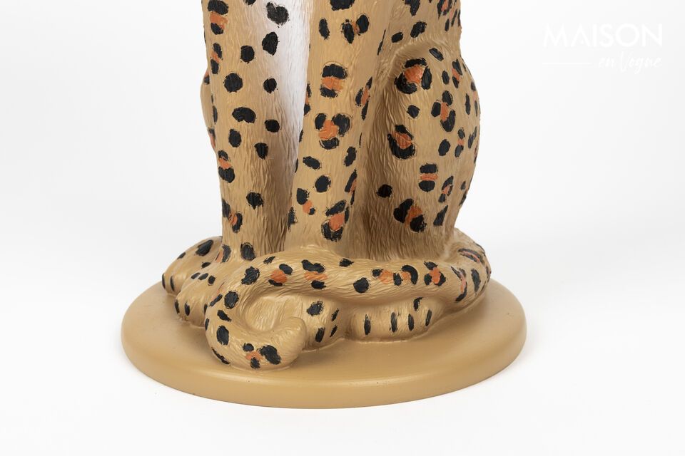 Candelabro de resina beige Panther - 6