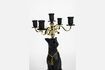 Miniatura Candelabro de resina negra Panther 6