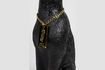 Miniatura Candelabro de resina negra Panther 8