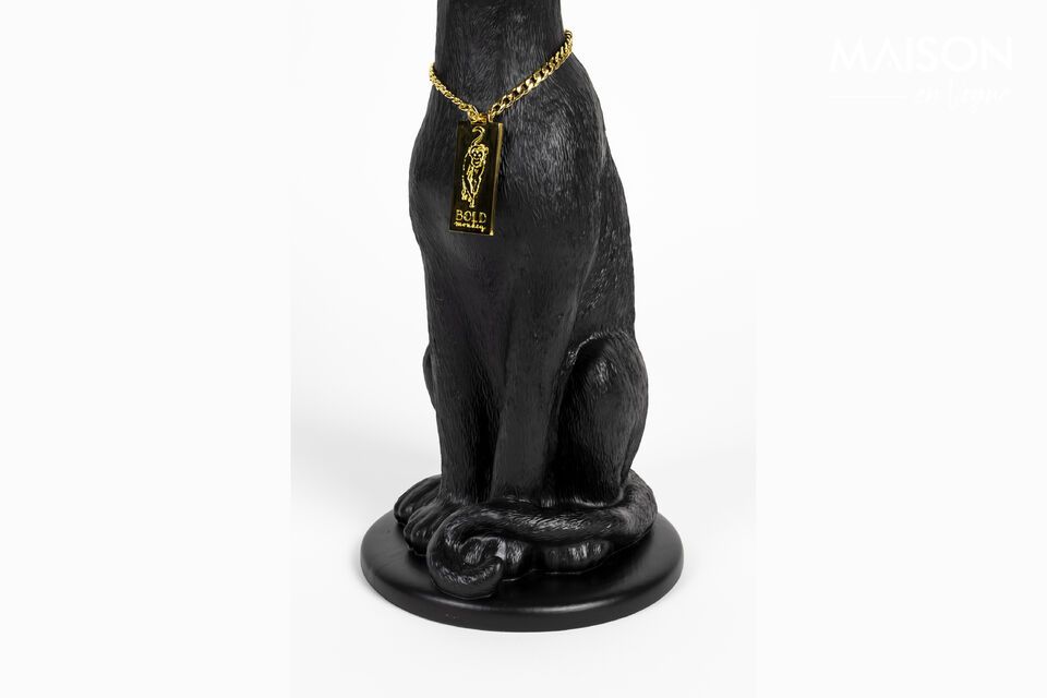 Candelabro de resina negra Panther - 7