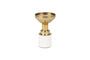 Miniatura Candelabro pequeño de aluminio blanco Glam Clipped