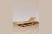 Miniatura Chaise longue de teca beige Bora-Bora 1