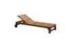 Miniatura Chaise longue de teca beige Tirama 6