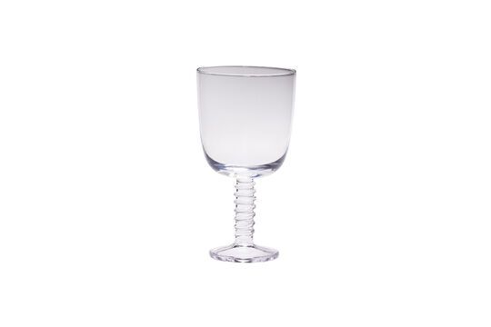 Clink copa de cristal transparente de vino tinto Clipped