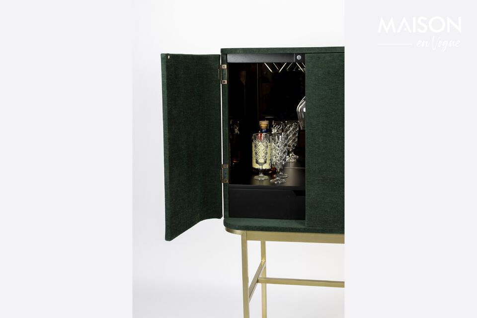 Cómoda de madera verde Cabinet - 10