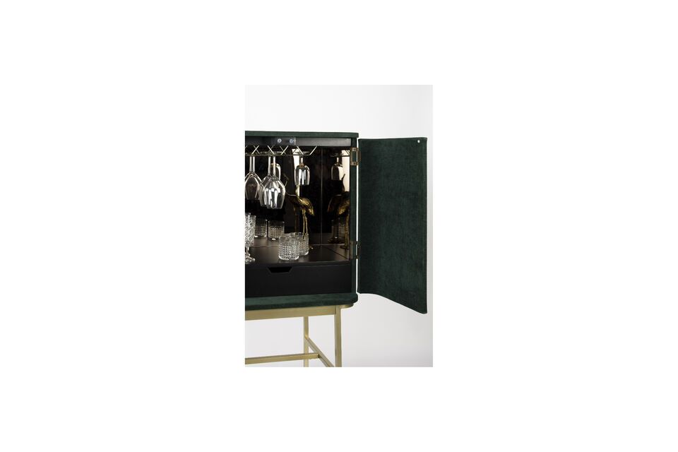 Cómoda de madera verde Cabinet - 5