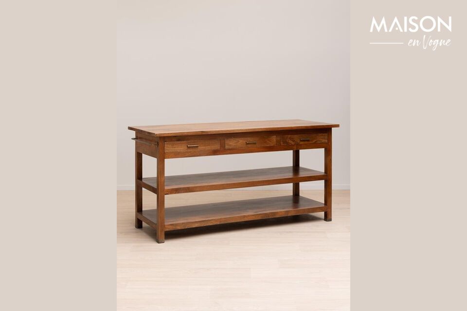 Consola de madera oscura Giverny Chehoma