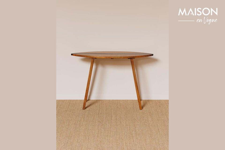 Descubra la elegancia atemporal y la practicidad de nuestra consola de madera de mango