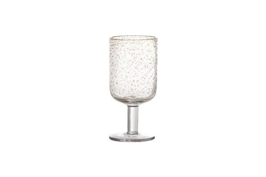 Copa de vino de cristal transparente Bubbles Clipped