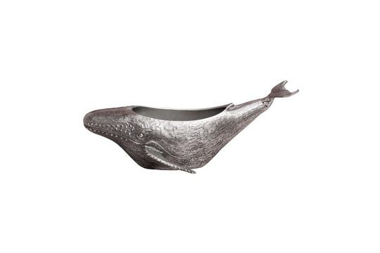 Cubitera de cisne de aluminio plateado Clipped