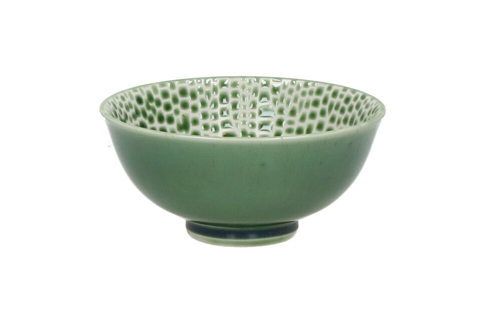 Cuenco de porcelana verde loto Pomax