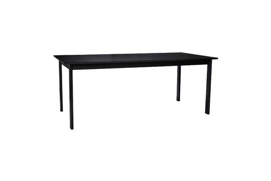 Elegante mesa de comedor de fresno negro Clipped