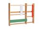 Miniatura Estantería de pared de madera multicolor Arki Clipped