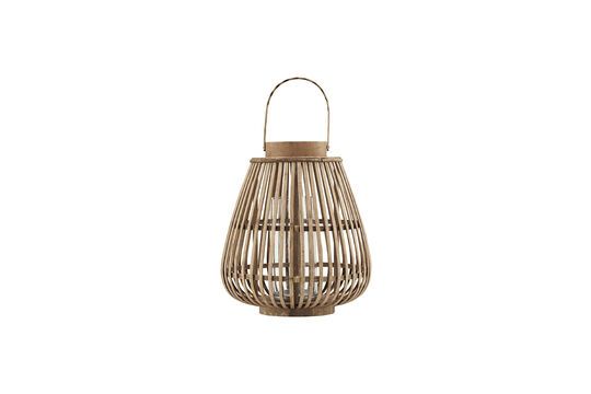 Farol de bambú beige Balu Clipped