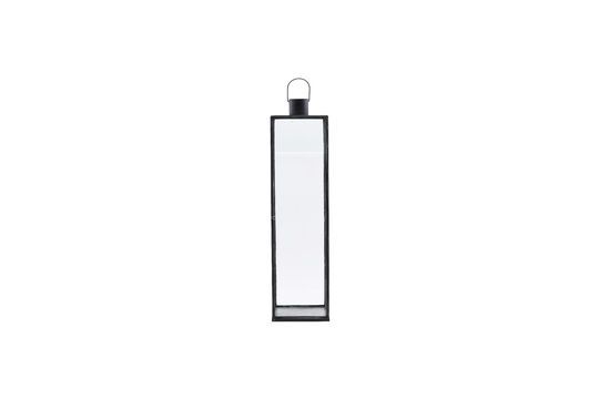 Farol grande de metal negro Estrecho Clipped