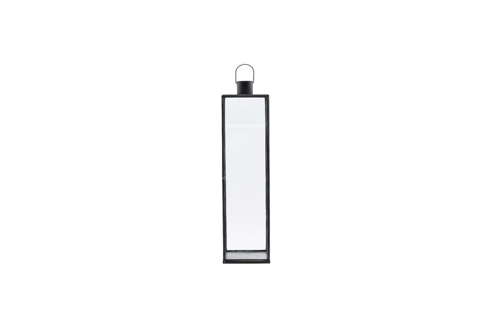 Farol grande de metal negro Estrecho House Doctor