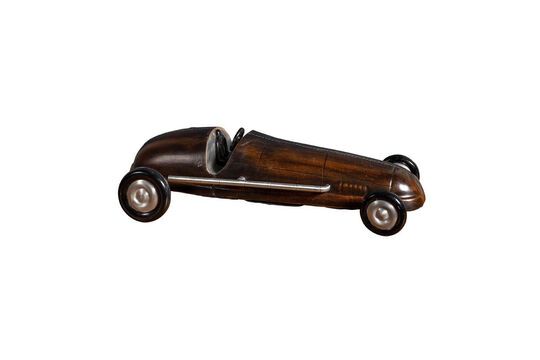 Figurita de coche de cuero marrón Piel