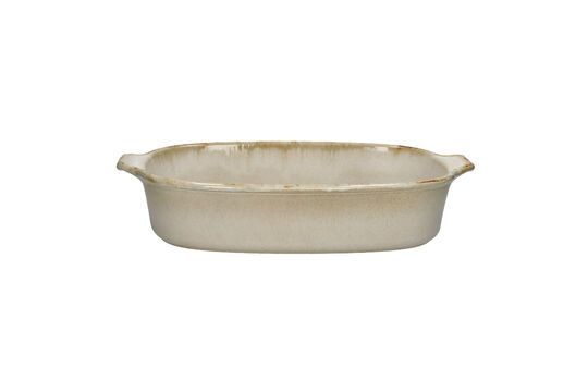 Fuente de horno grande de gres Ascoli beige