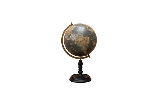 Globo de madera negro Clipped