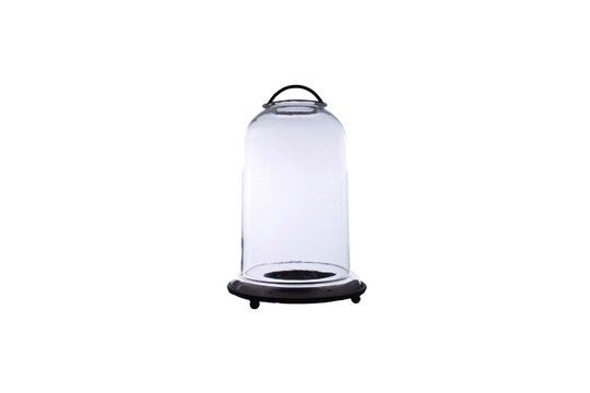 Gran tarro de cristal transparente para velas Bell Clipped