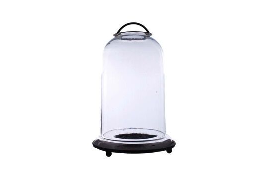 Gran tarro de cristal transparente para velas Bell