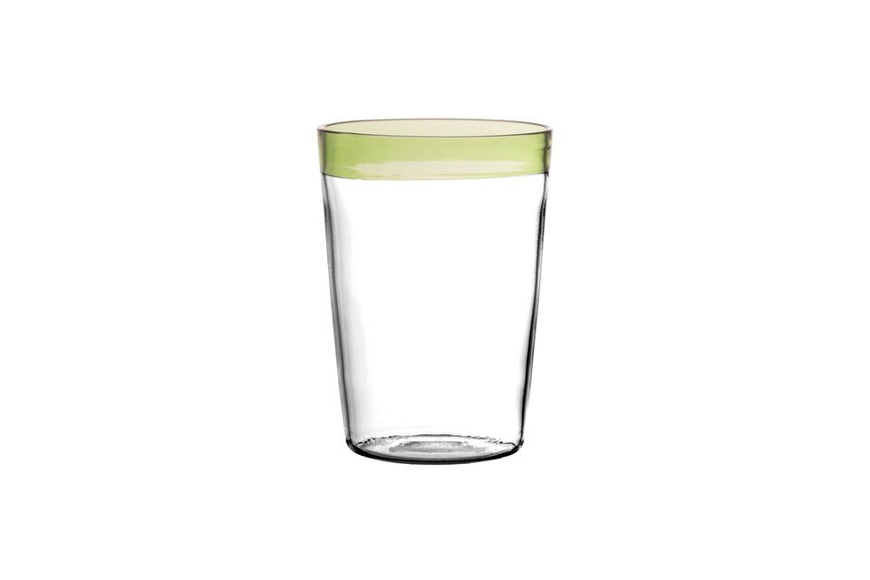 Gran vaso de agua de cristal verde Tarifa Pomax