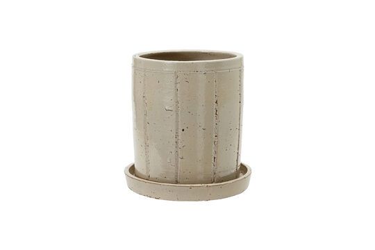 Jardinera de gres beige Julian Clipped