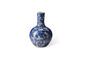 Miniatura Jarrón de porcelana azul oscuro h46cm Blossom Clipped