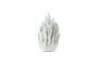 Miniatura Jarrón de porcelana blanca h60cm Coral Clipped