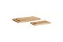 Miniatura Juego de 2 tablas de cortar de madera de roble claro Alley Clipped