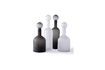 Miniatura Juego de 4 botellas Bubbles de vidrio negro 1