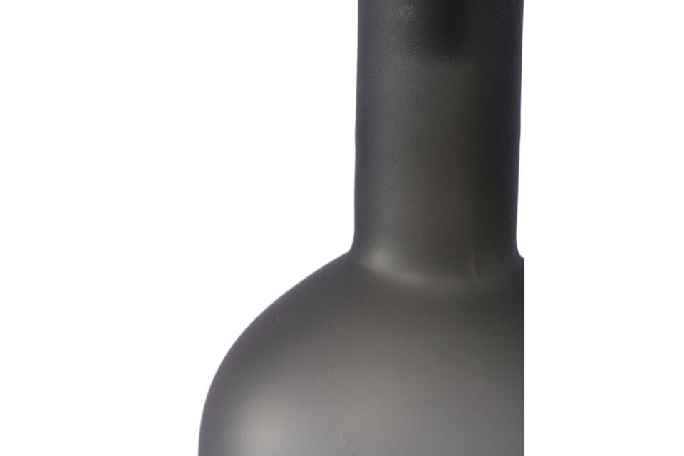 Juego de 4 botellas Bubbles de vidrio negro - 12