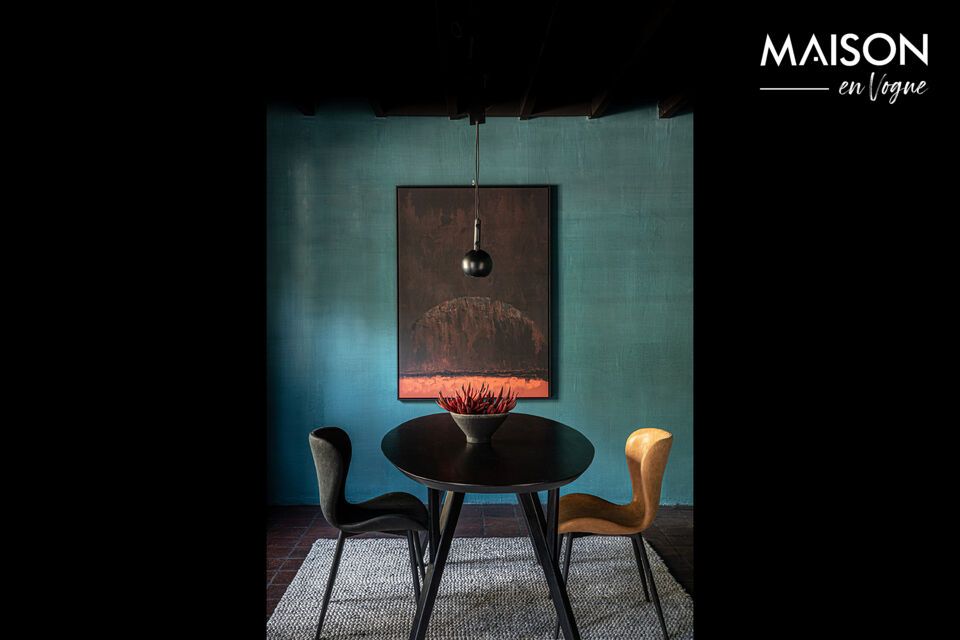 Introduce un toque de elegancia contemporánea con el juego de 4 patas de mesa de madera negra