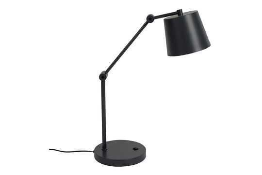 Lámpara de mesa en hierro negro Hajo