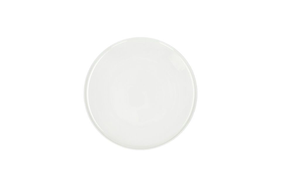 Leggero plato llano de porcelana blanca Pomax